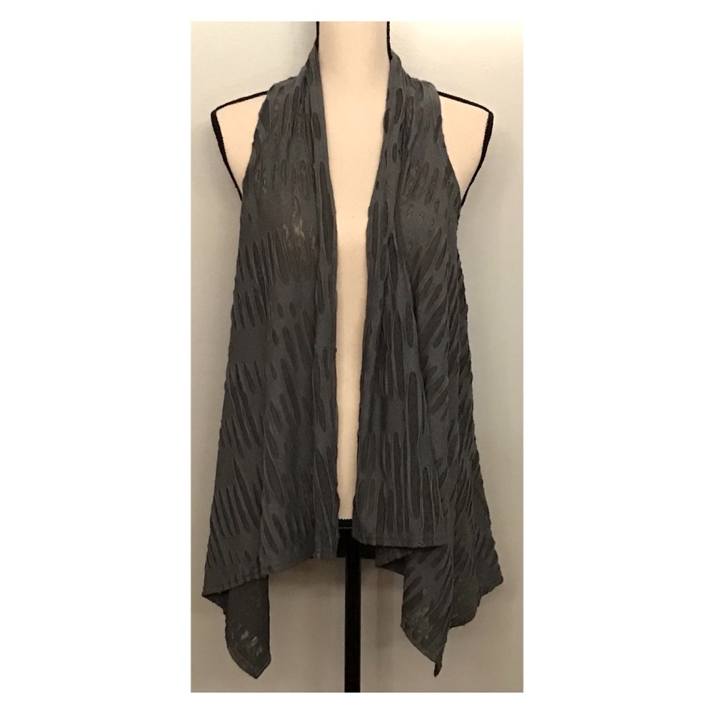 Gray cardigan